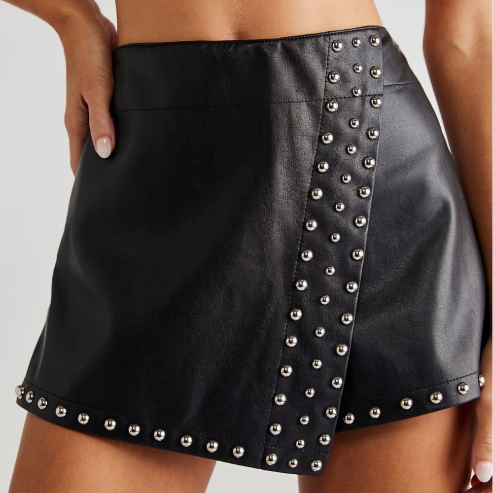 Free People Emmy Mini Studded Skort